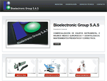 Tablet Screenshot of bioelectronicgroup.com